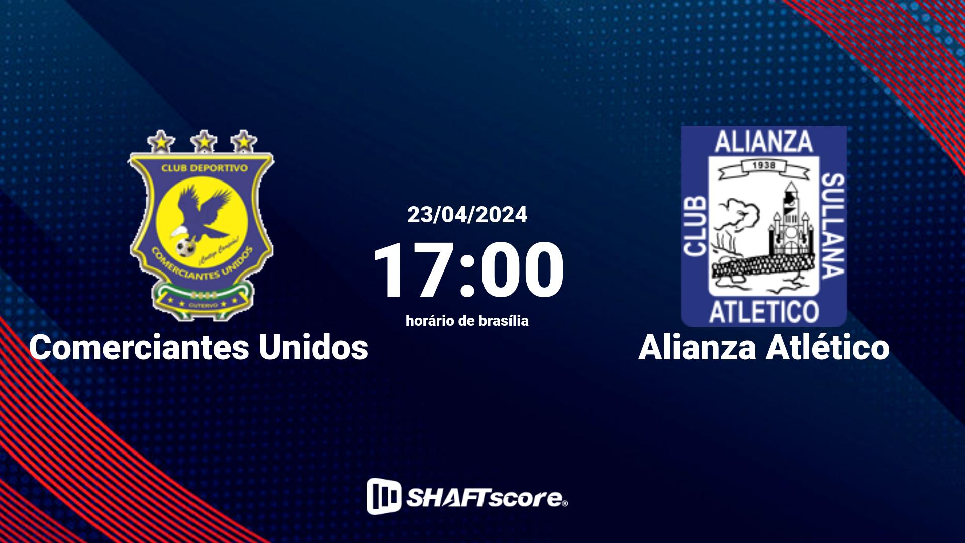 Estatísticas do jogo Comerciantes Unidos vs Alianza Atlético 23.04 17:00