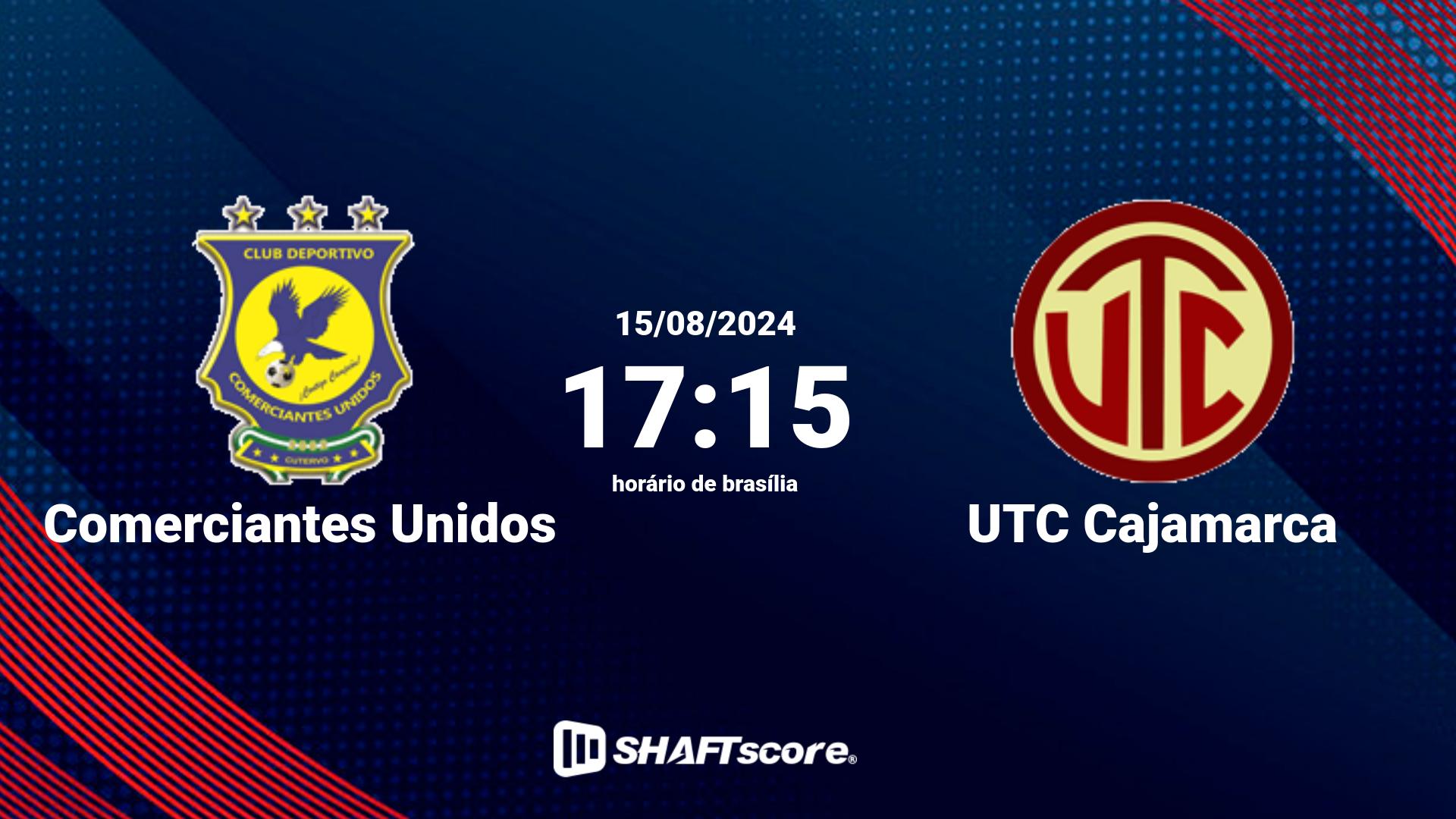 Estatísticas do jogo Comerciantes Unidos vs UTC Cajamarca 15.08 17:15