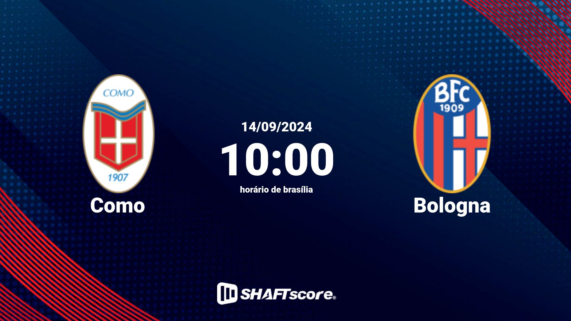 Estatísticas do jogo Como vs Bologna 14.09 10:00