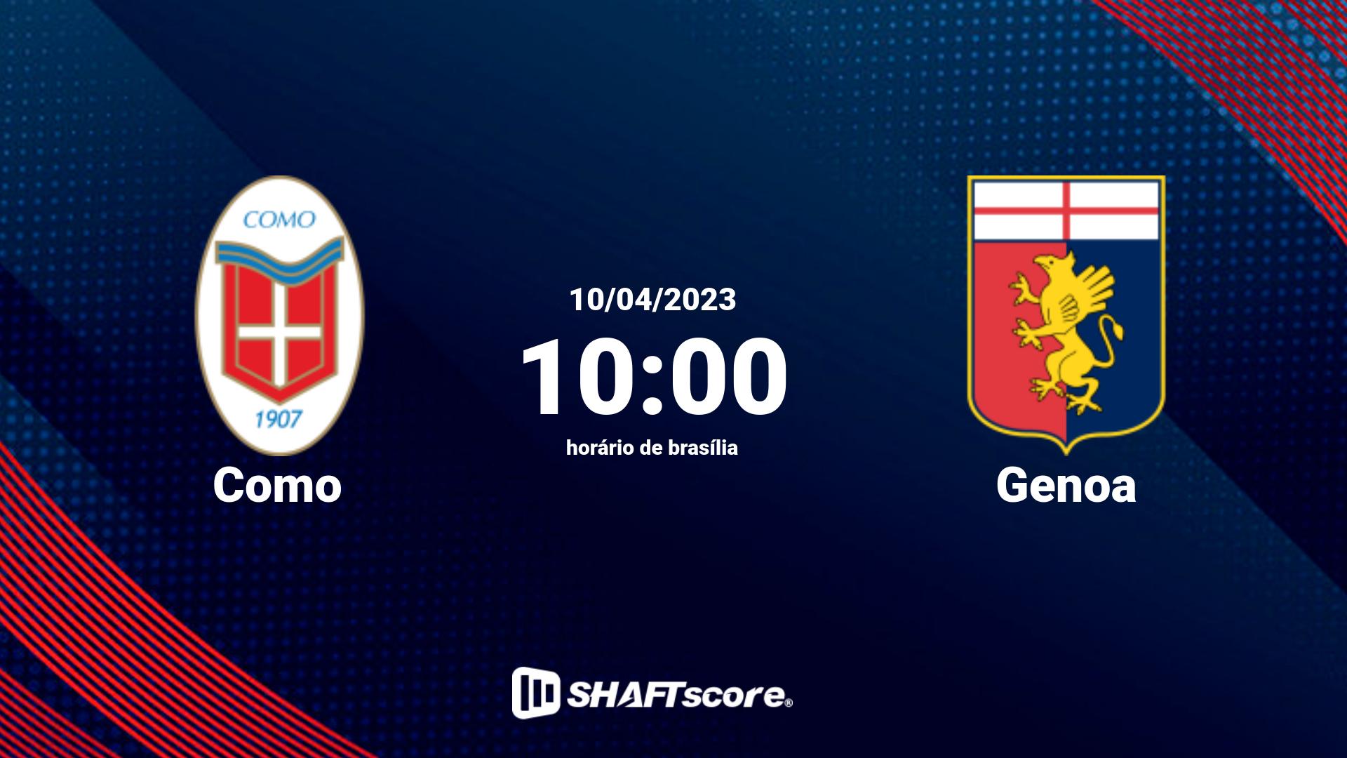 Estatísticas do jogo Como vs Genoa 10.04 10:00