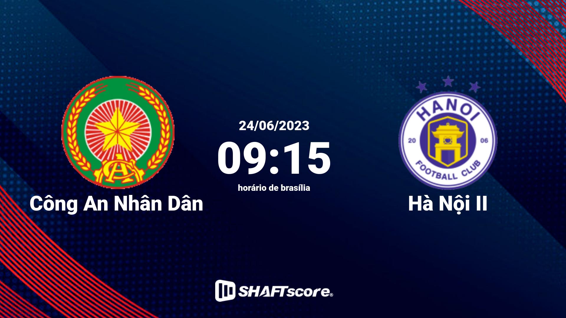 Estatísticas do jogo Công An Nhân Dân vs Hà Nội II 24.06 09:15