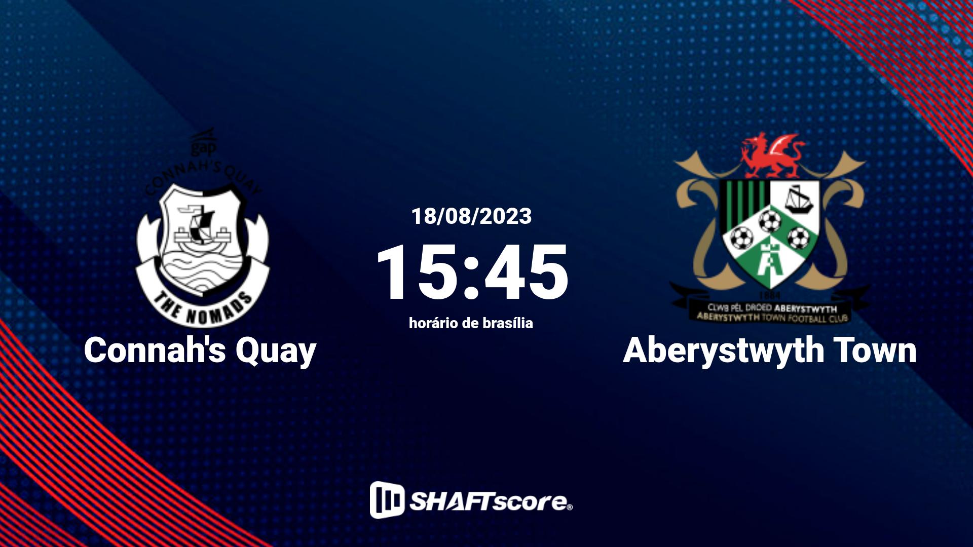 Estatísticas do jogo Connah's Quay vs Aberystwyth Town 18.08 15:45