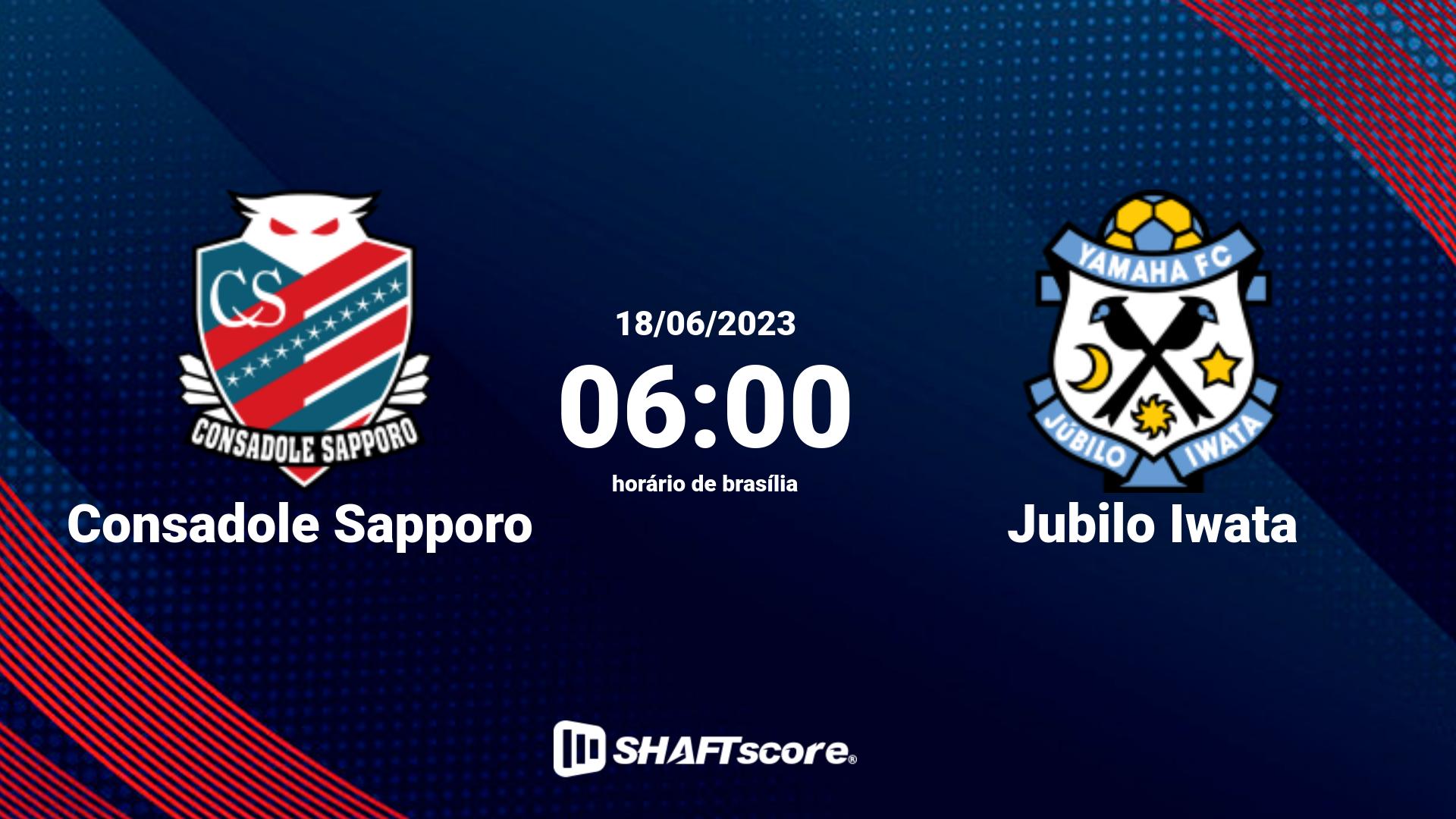 Estatísticas do jogo Consadole Sapporo vs Jubilo Iwata 18.06 06:00