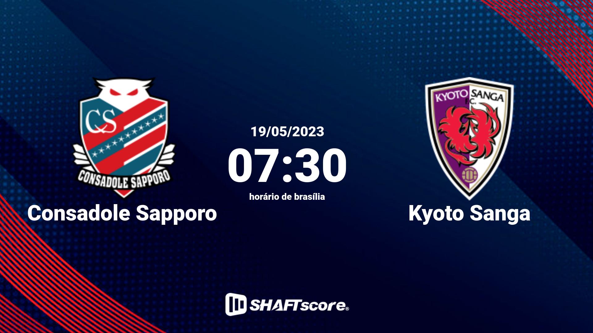 Estatísticas do jogo Consadole Sapporo vs Kyoto Sanga 19.05 07:30