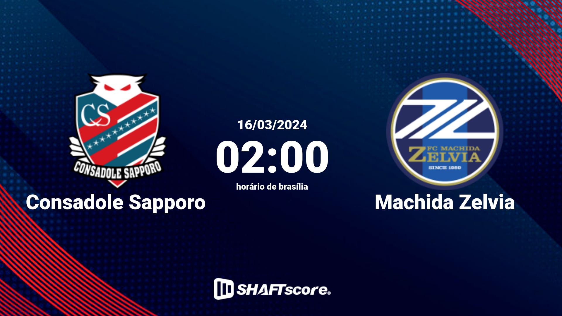 Estatísticas do jogo Consadole Sapporo vs Machida Zelvia 16.03 02:00