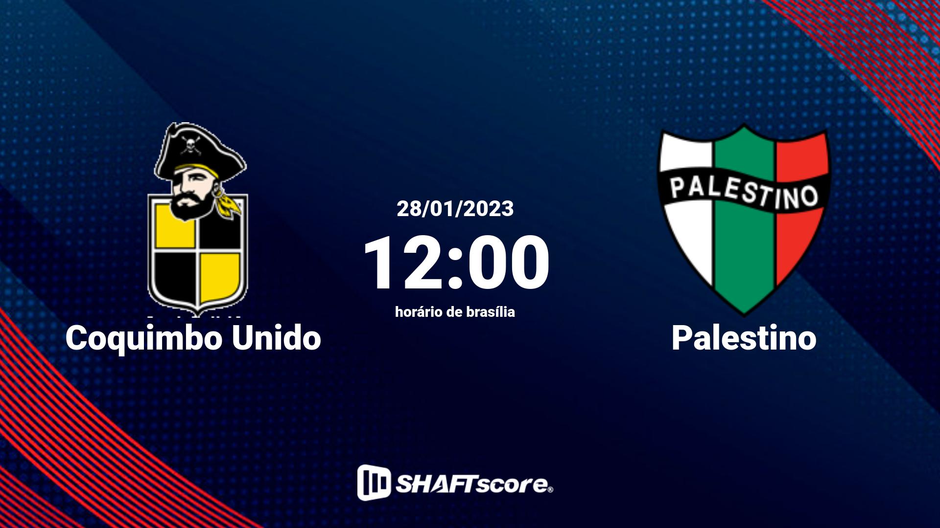 Estatísticas do jogo Coquimbo Unido vs Palestino 28.01 12:00