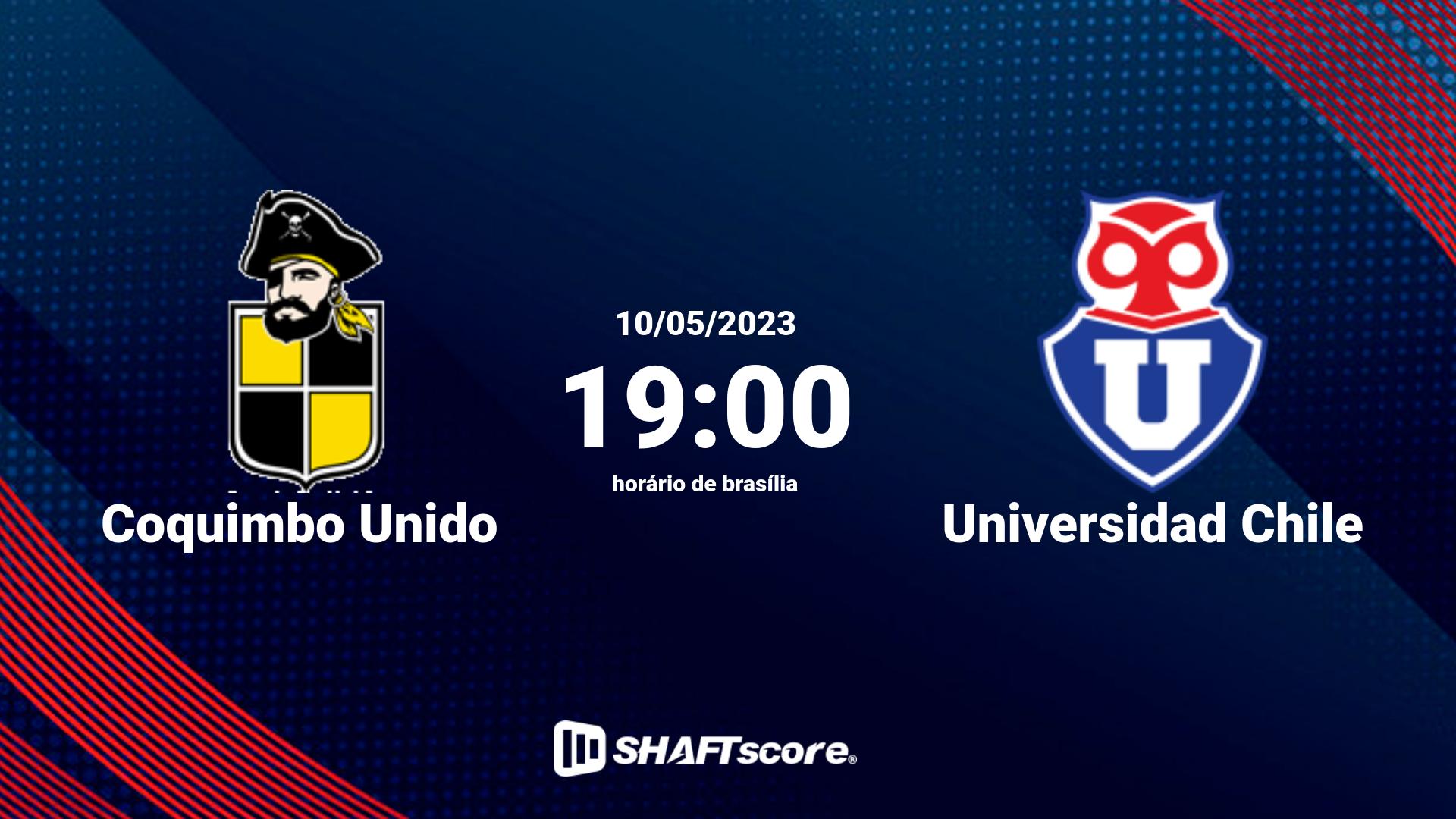 Estatísticas do jogo Coquimbo Unido vs Universidad Chile 10.05 19:00