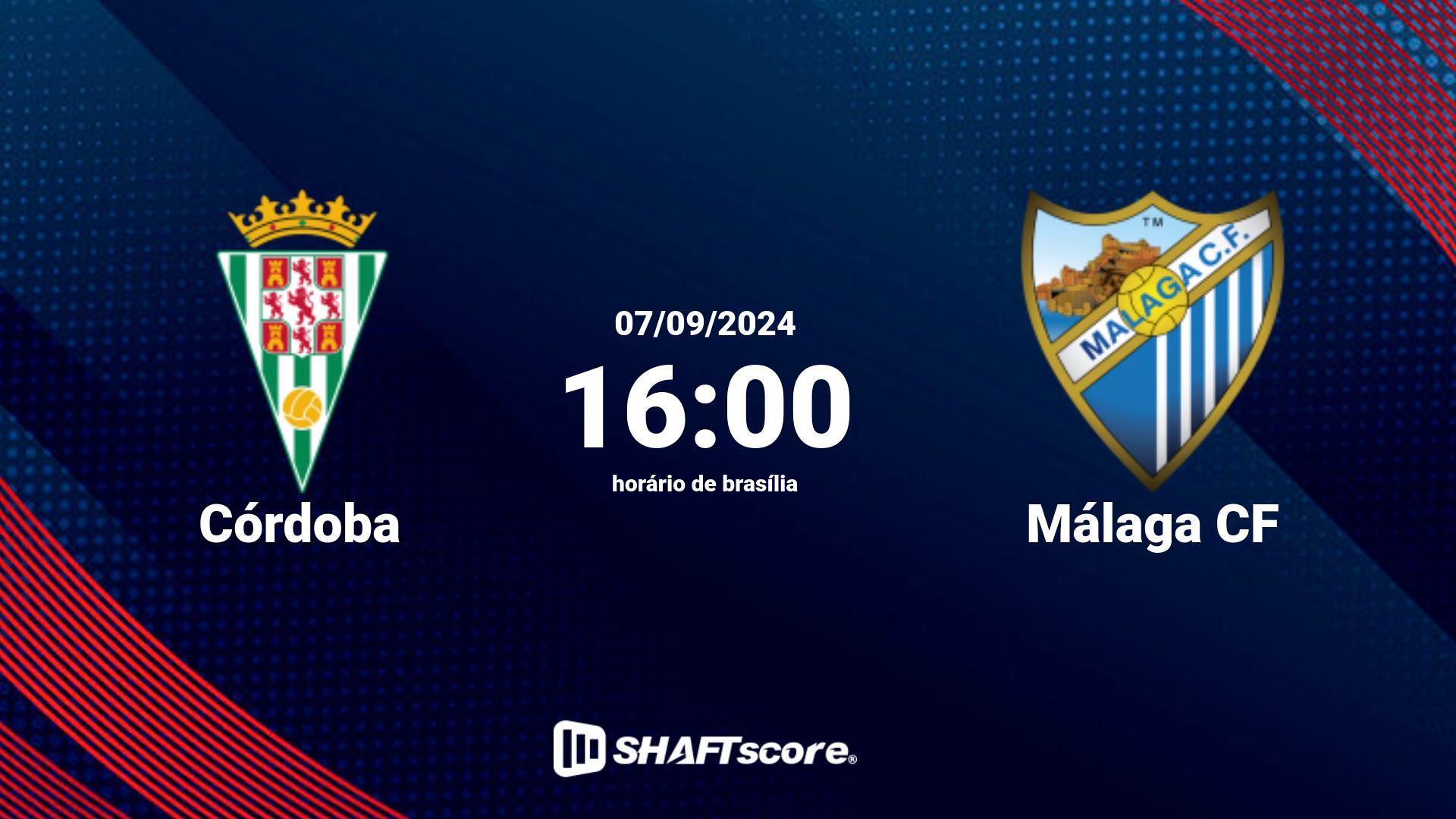 Estatísticas do jogo Córdoba vs Málaga CF 07.09 16:00