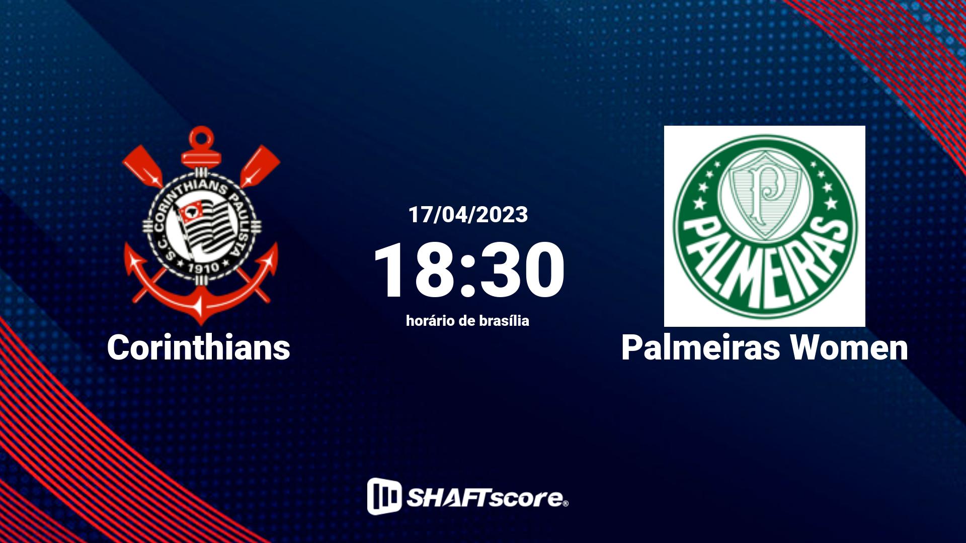 Estatísticas do jogo Corinthians vs Palmeiras Women 17.04 18:30