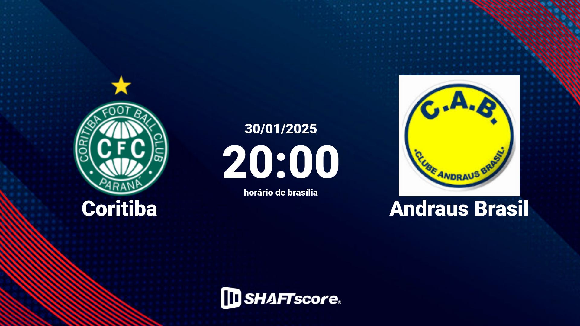 Estatísticas do jogo Coritiba vs Andraus Brasil 30.01 20:00