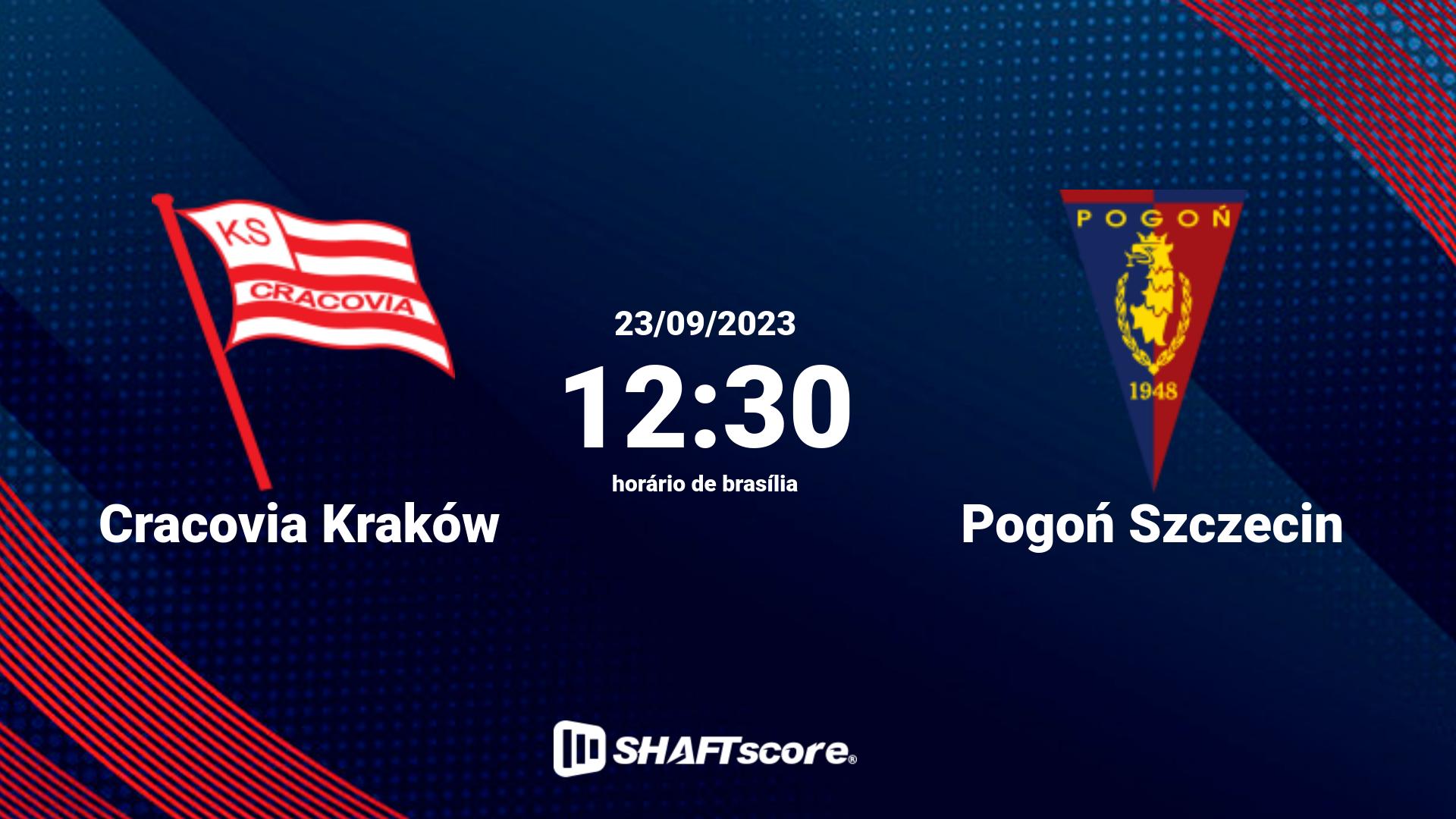 Estatísticas do jogo Cracovia Kraków vs Pogoń Szczecin 23.09 12:30