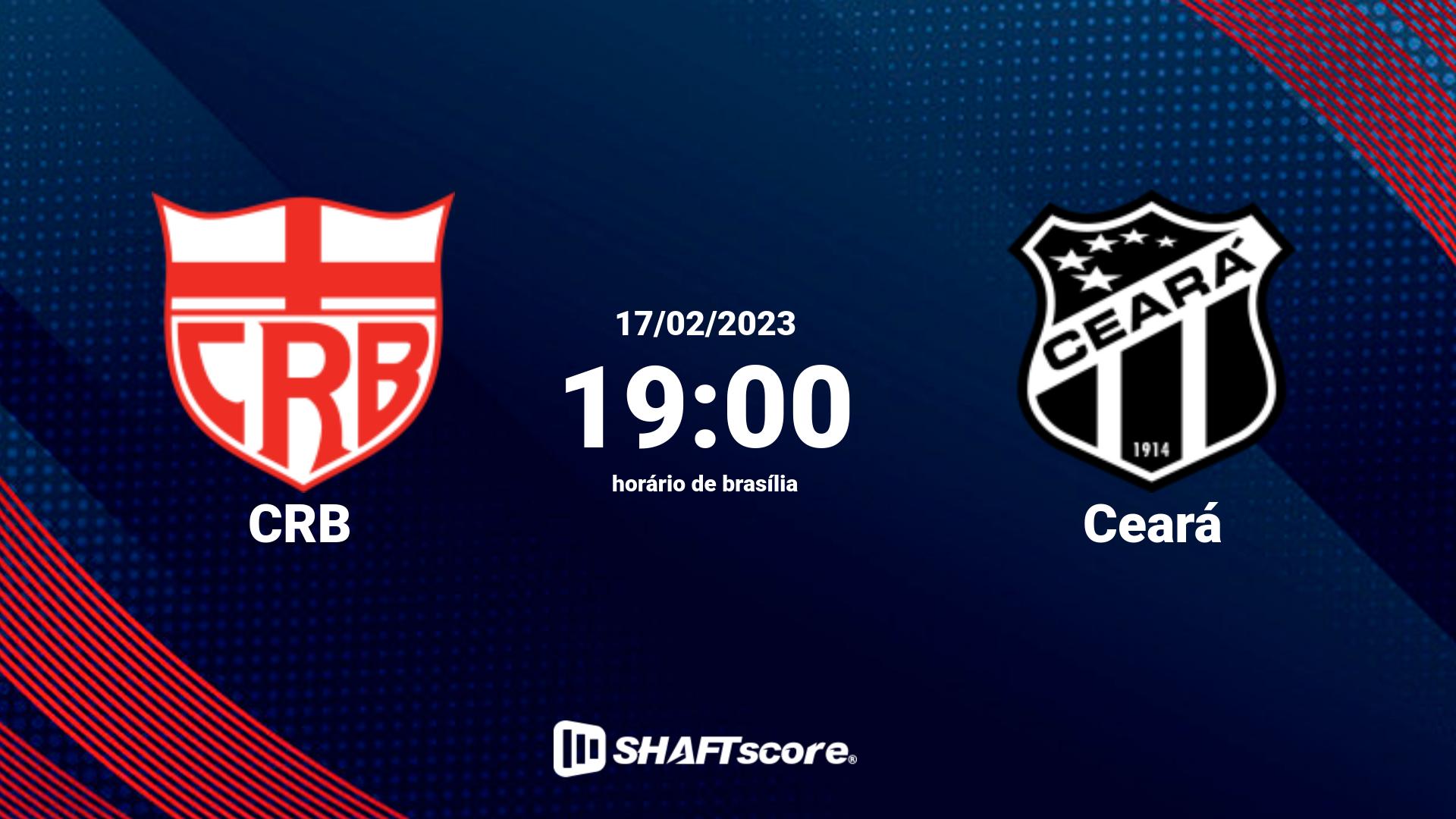 Estatísticas do jogo CRB vs Ceará 17.02 19:00