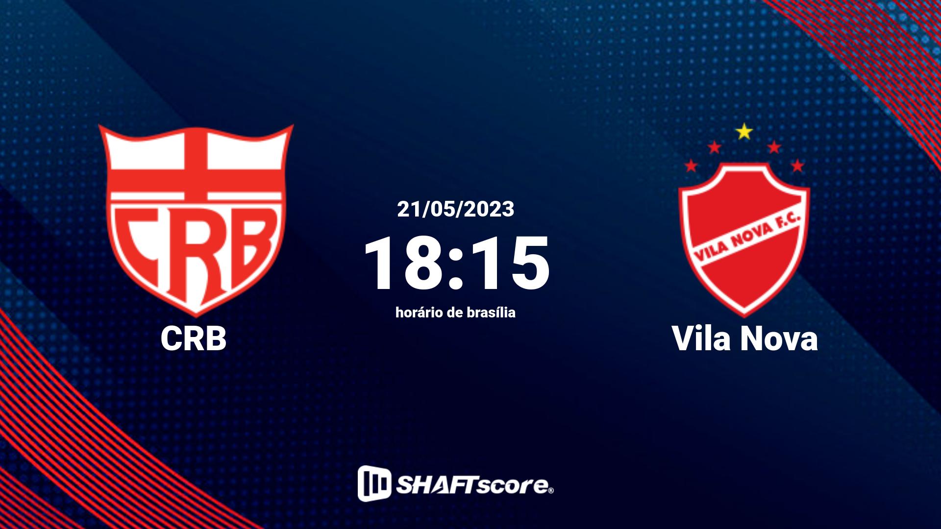 Estatísticas do jogo CRB vs Vila Nova 21.05 18:15