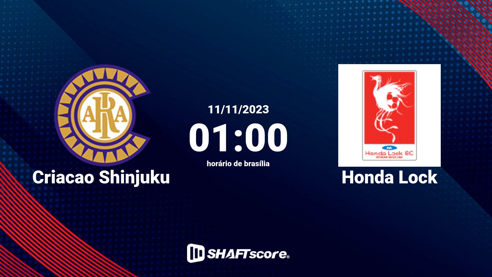 Estatísticas do jogo Criacao Shinjuku vs Honda Lock 11.11 01:00