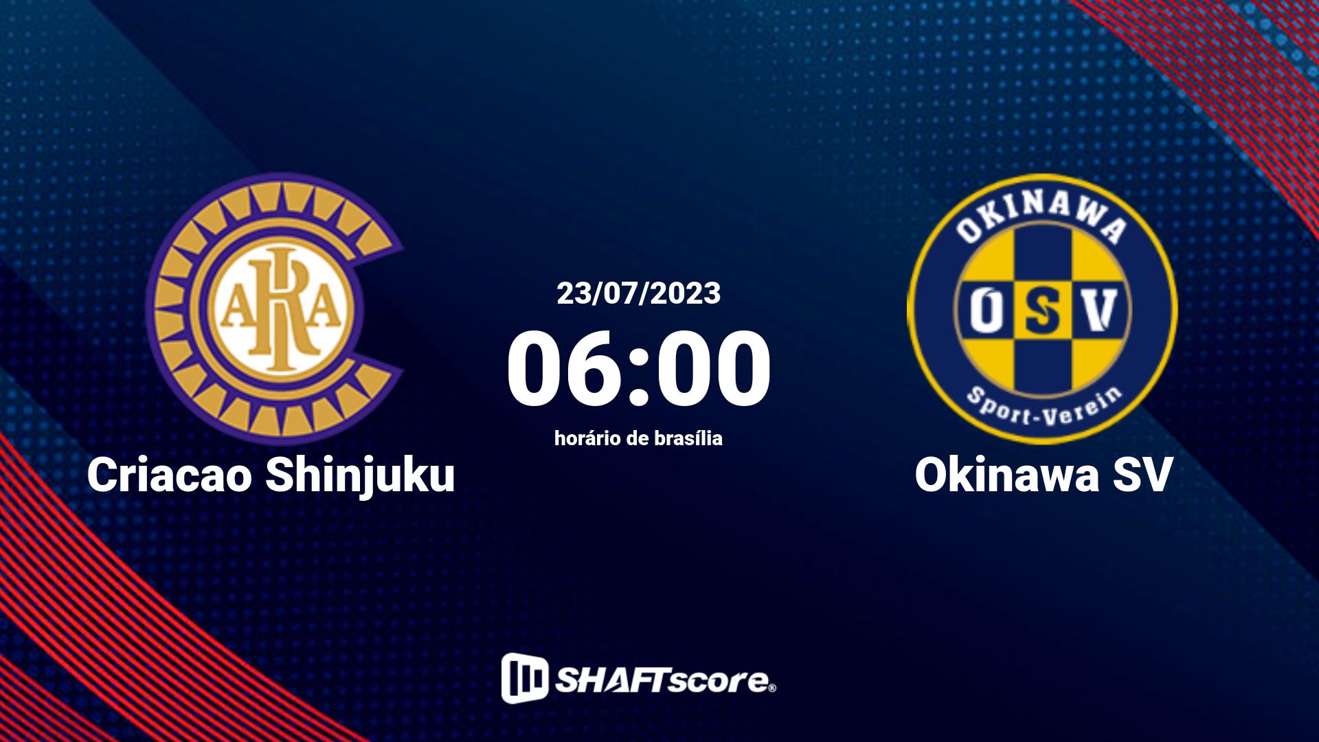 Estatísticas do jogo Criacao Shinjuku vs Okinawa SV 23.07 06:00