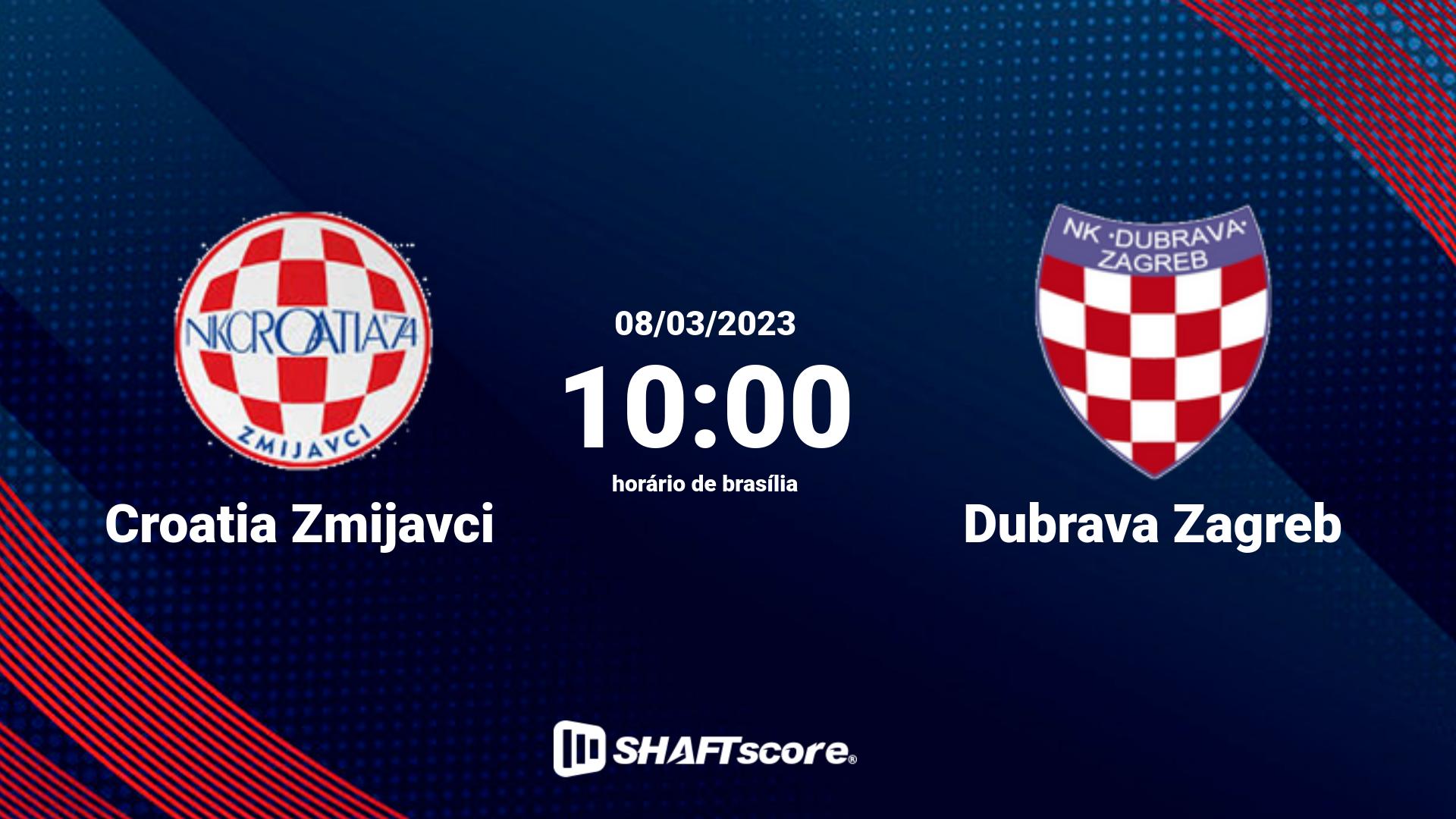 Estatísticas do jogo Croatia Zmijavci vs Dubrava Zagreb 08.03 10:00