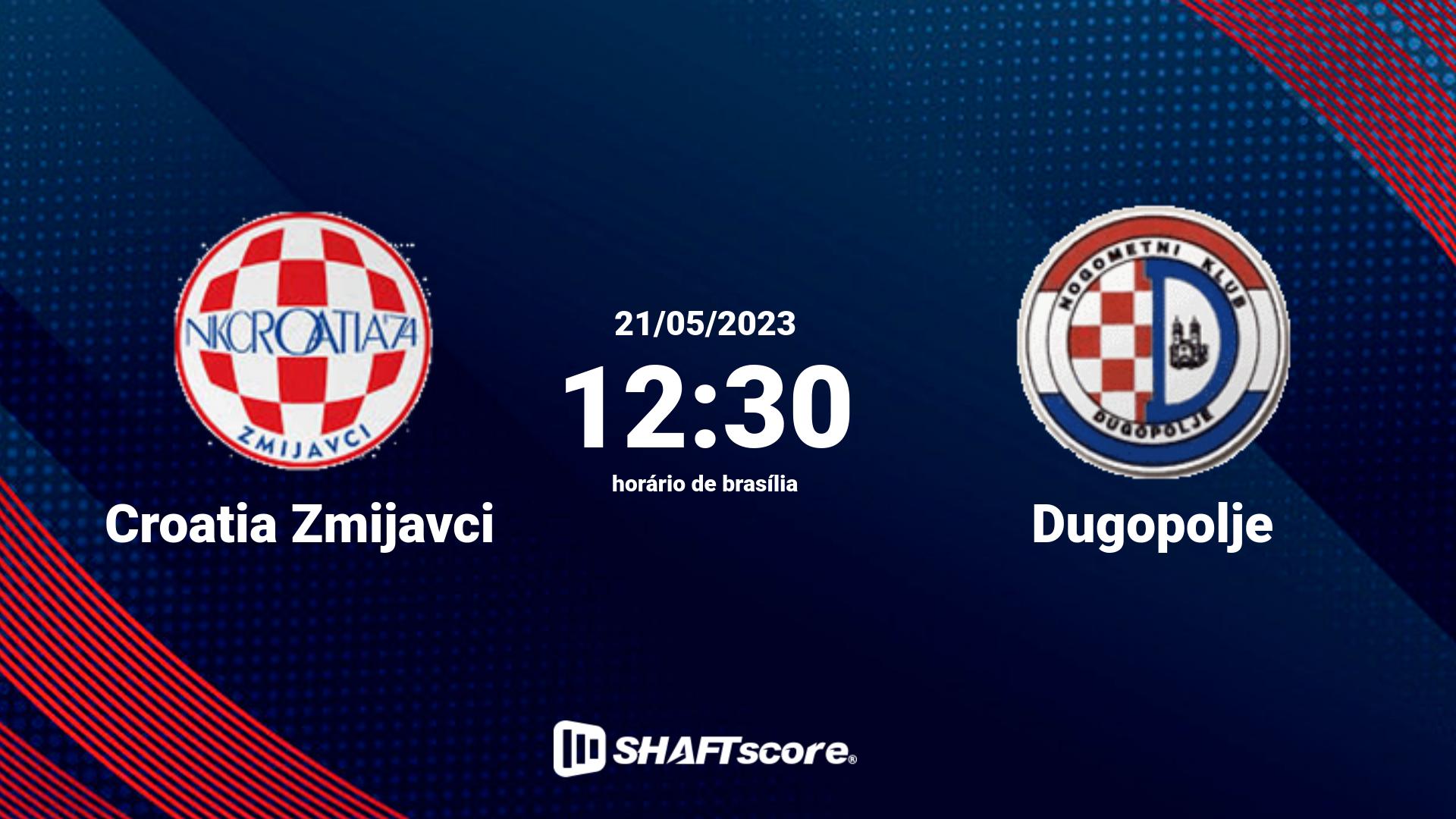 Estatísticas do jogo Croatia Zmijavci vs Dugopolje 21.05 12:30