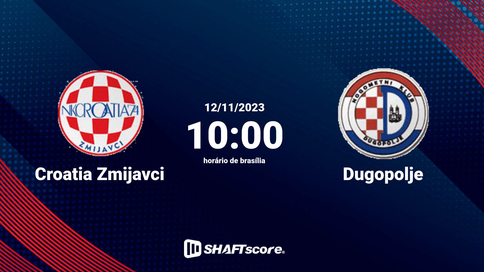 Estatísticas do jogo Croatia Zmijavci vs Dugopolje 12.11 10:00