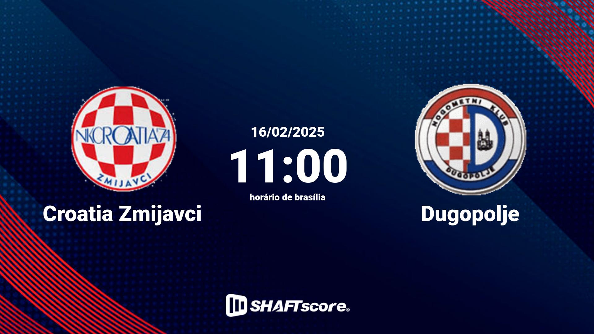 Estatísticas do jogo Croatia Zmijavci vs Dugopolje 16.02 11:00