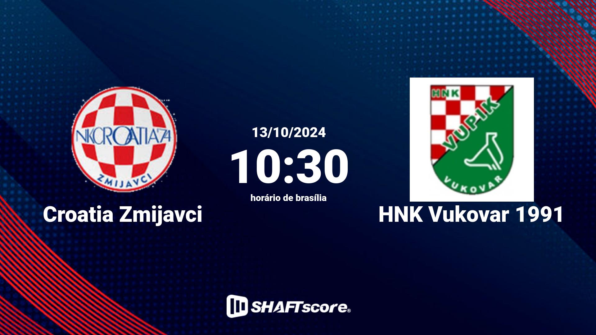 Estatísticas do jogo Croatia Zmijavci vs HNK Vukovar 1991 13.10 10:30