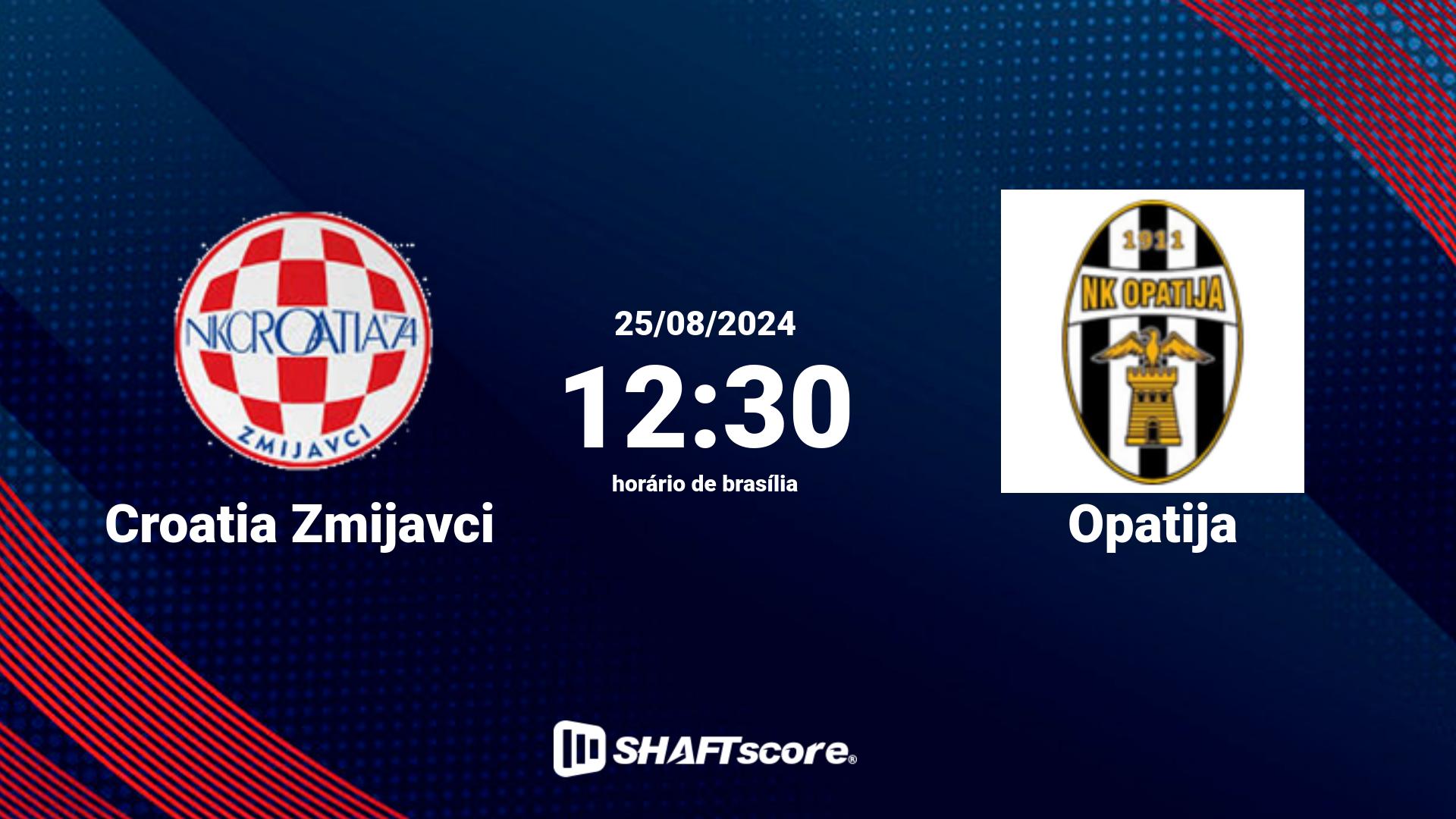 Estatísticas do jogo Croatia Zmijavci vs Opatija 25.08 12:30