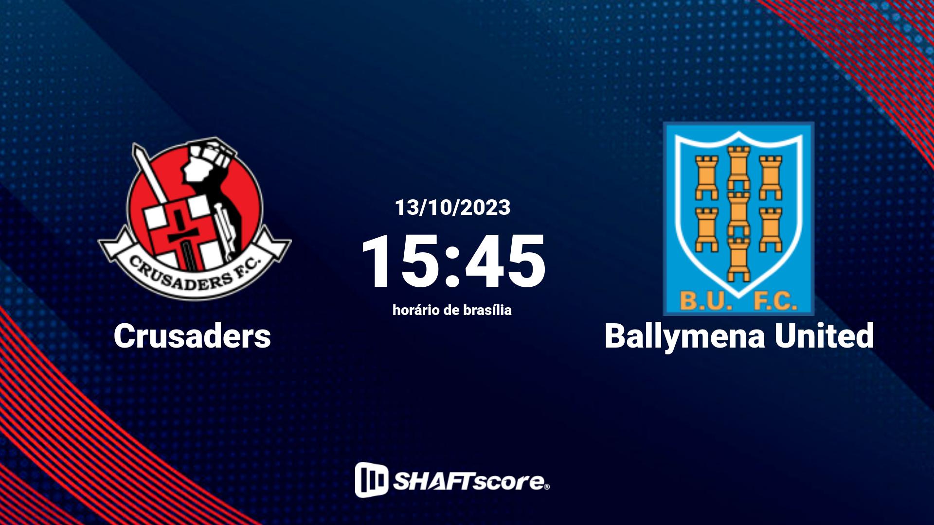 Estatísticas do jogo Crusaders vs Ballymena United 13.10 15:45