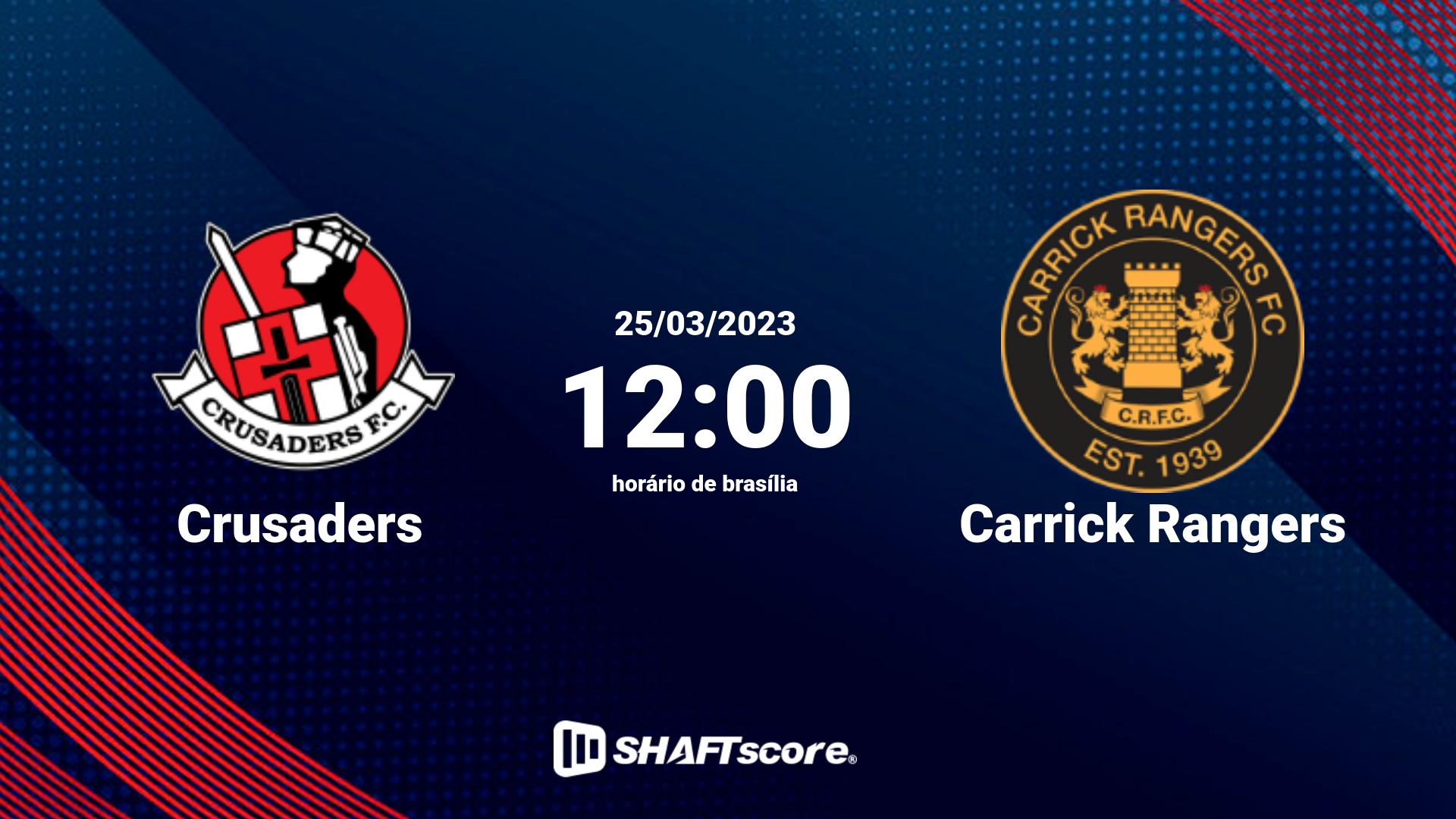 Estatísticas do jogo Crusaders vs Carrick Rangers 25.03 12:00