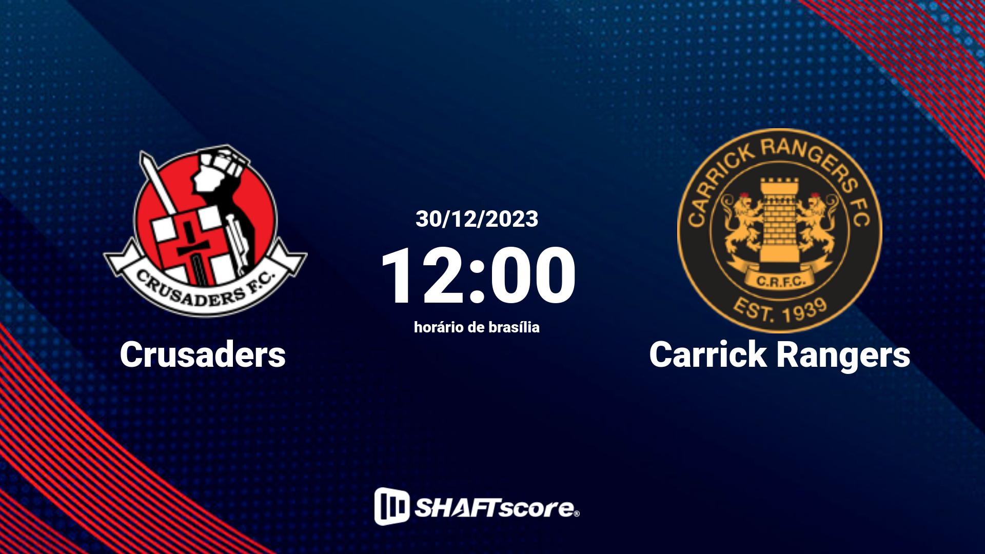 Estatísticas do jogo Crusaders vs Carrick Rangers 30.12 12:00