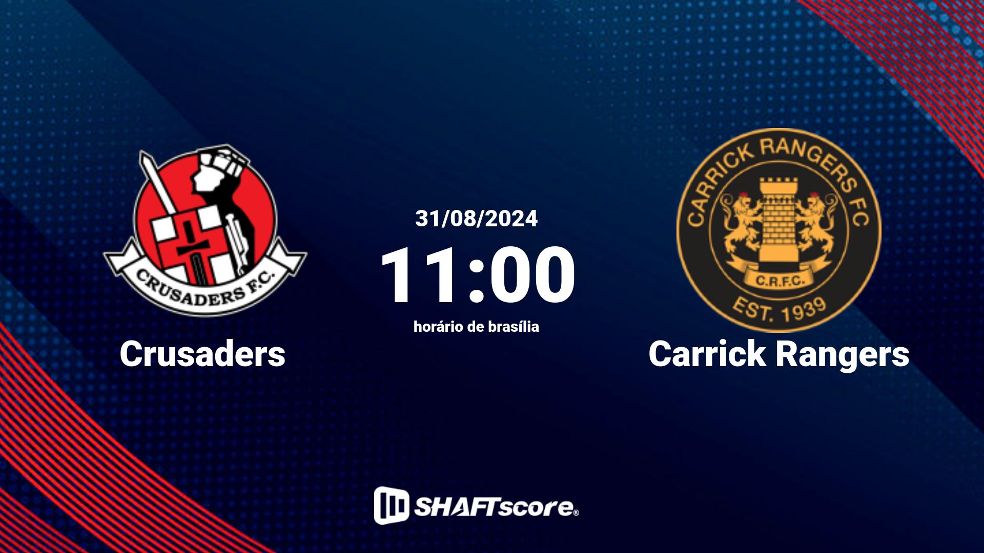 Estatísticas do jogo Crusaders vs Carrick Rangers 31.08 11:00