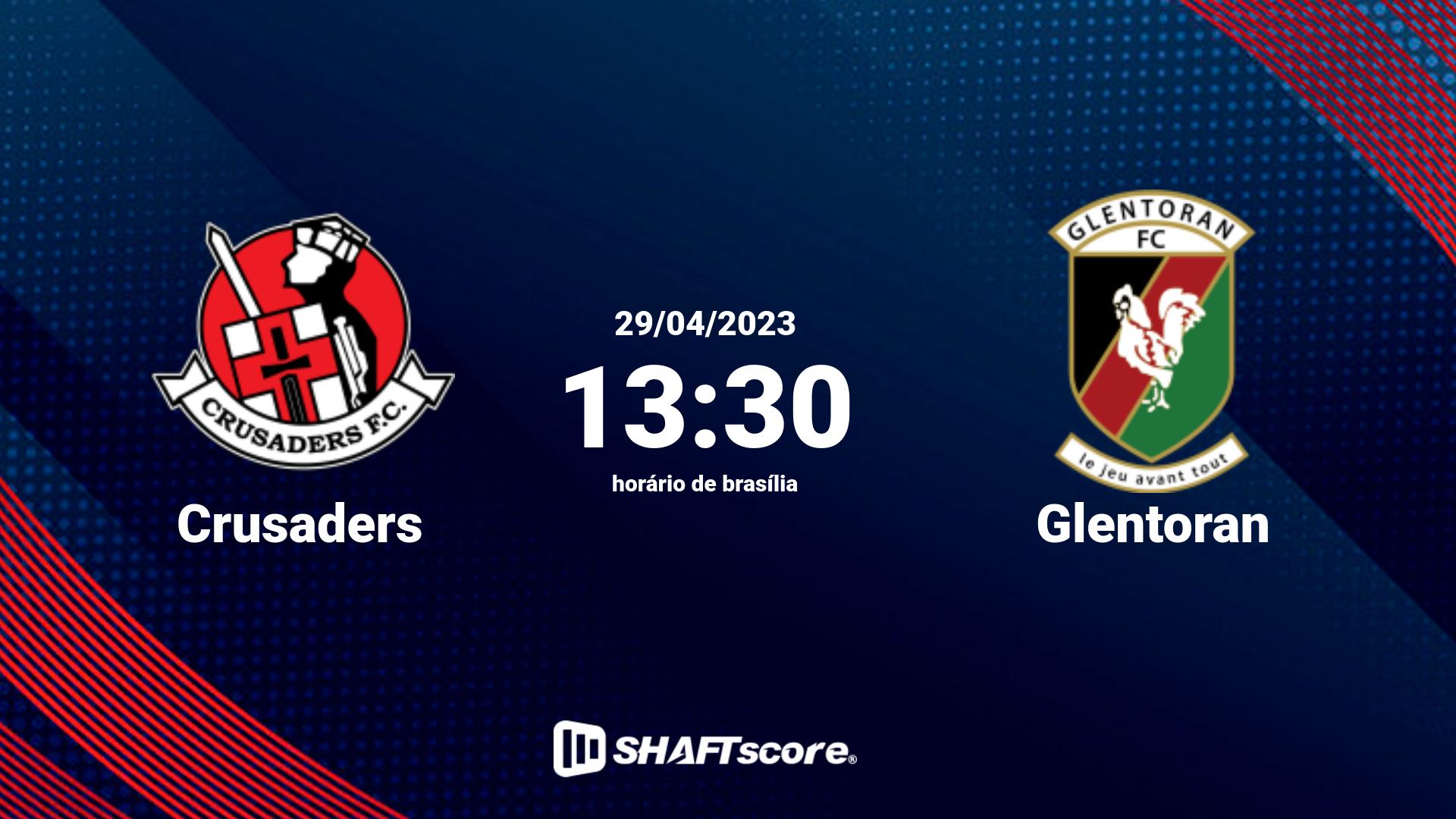 Estatísticas do jogo Crusaders vs Glentoran 29.04 13:30