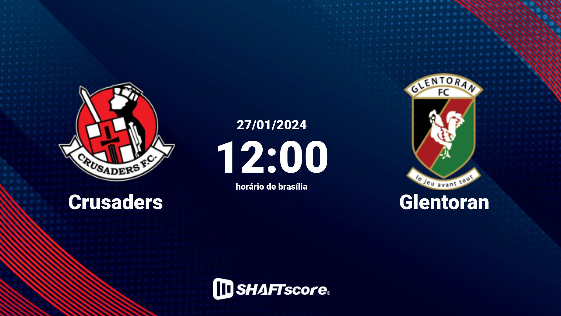 Estatísticas do jogo Crusaders vs Glentoran 27.01 12:00