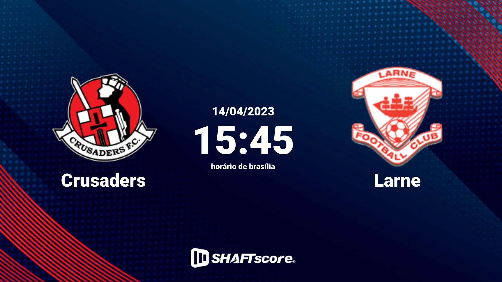 Estatísticas do jogo Crusaders vs Larne 14.04 15:45