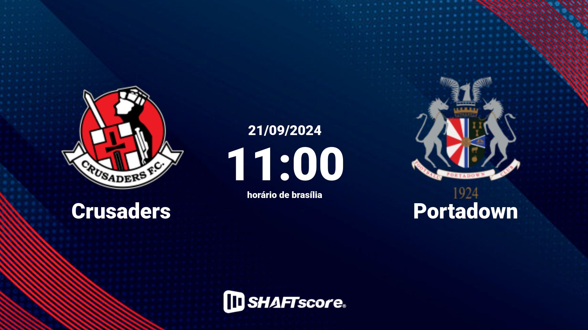 Estatísticas do jogo Crusaders vs Portadown 21.09 11:00