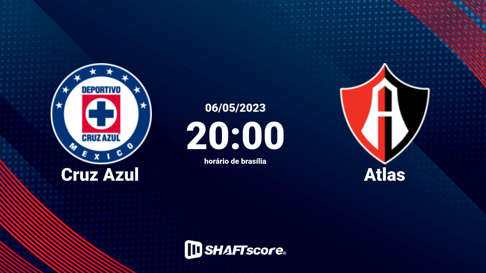 Estatísticas do jogo Cruz Azul vs Atlas 06.05 20:00