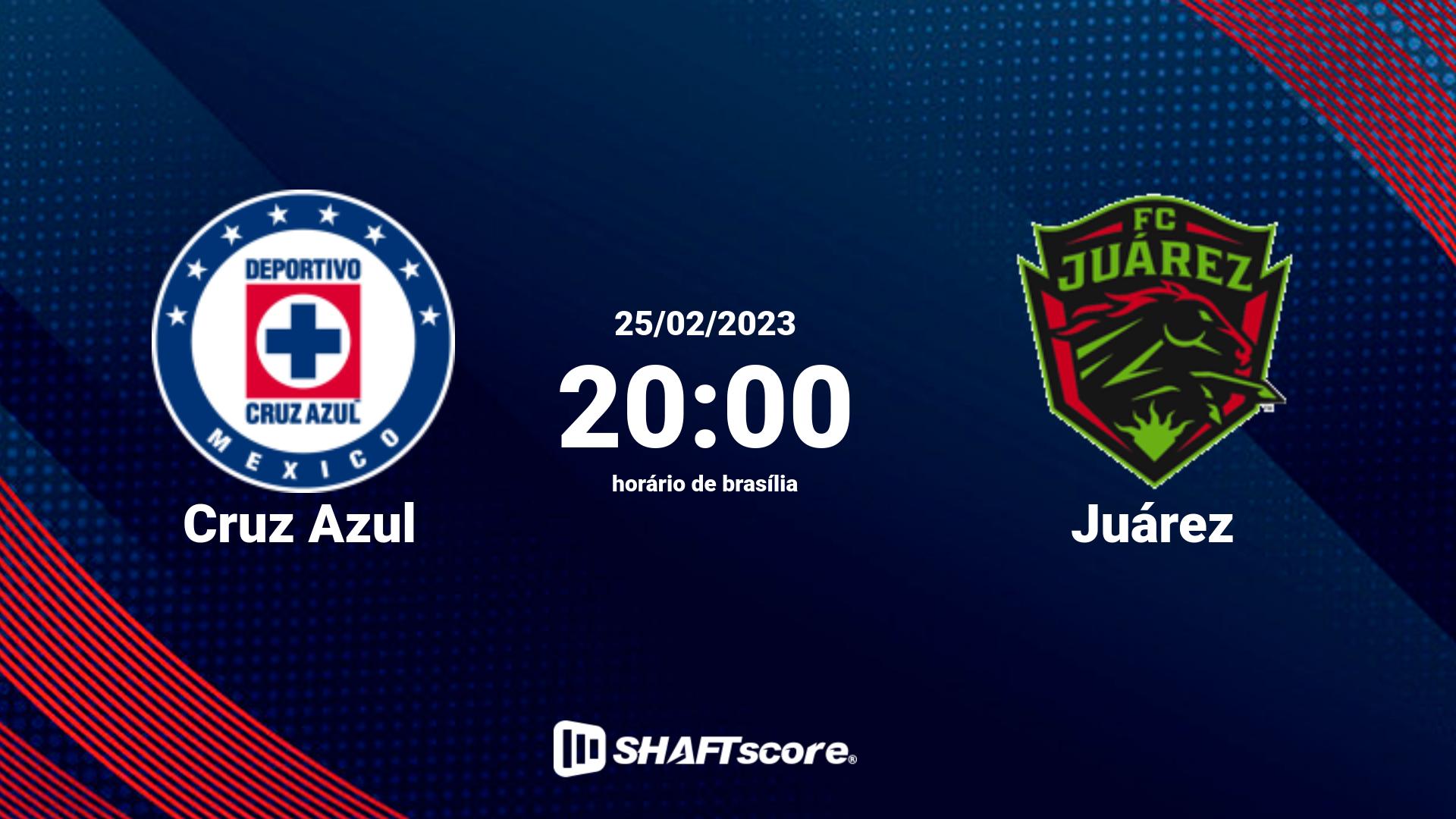 Estatísticas do jogo Cruz Azul vs Juárez 25.02 20:00