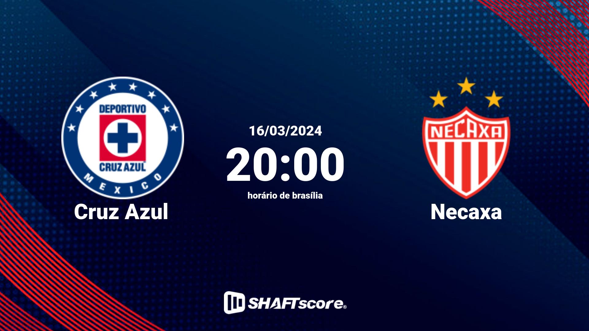 Estatísticas do jogo Cruz Azul vs Necaxa 16.03 20:00