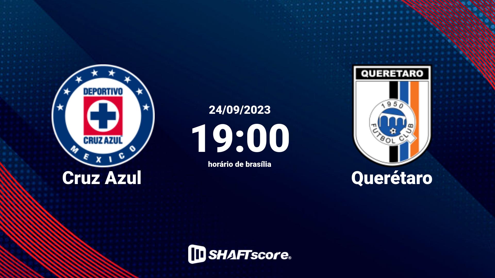 Estatísticas do jogo Cruz Azul vs Querétaro 24.09 19:00