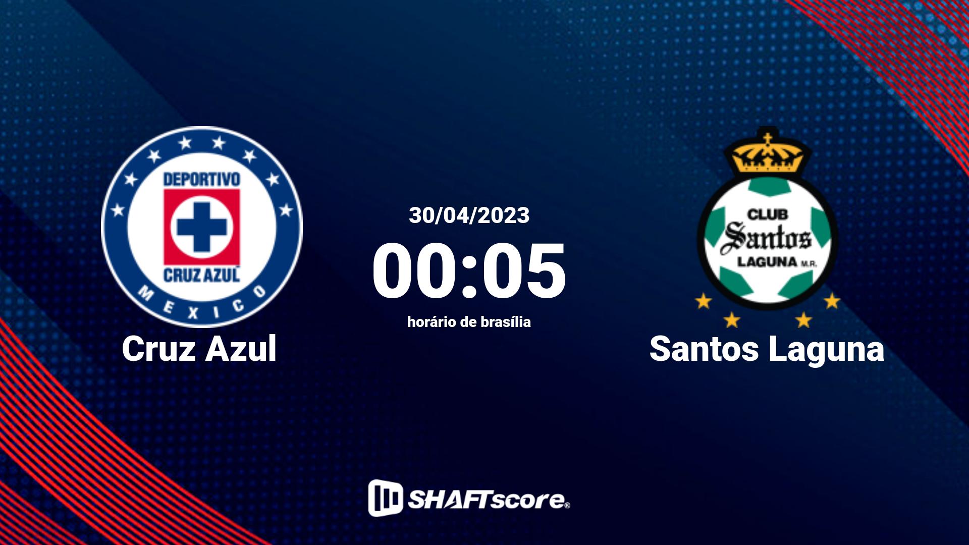 Estatísticas do jogo Cruz Azul vs Santos Laguna 30.04 00:05