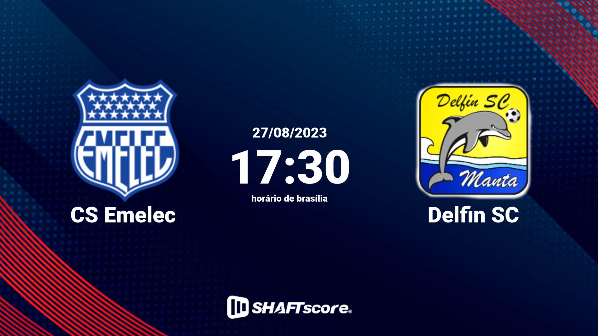 Estatísticas do jogo CS Emelec vs Delfin SC 27.08 17:30