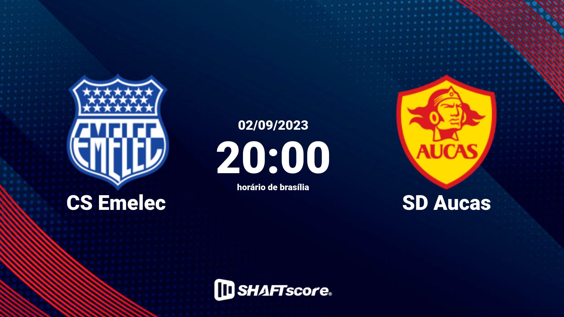 Estatísticas do jogo CS Emelec vs SD Aucas 02.09 20:00