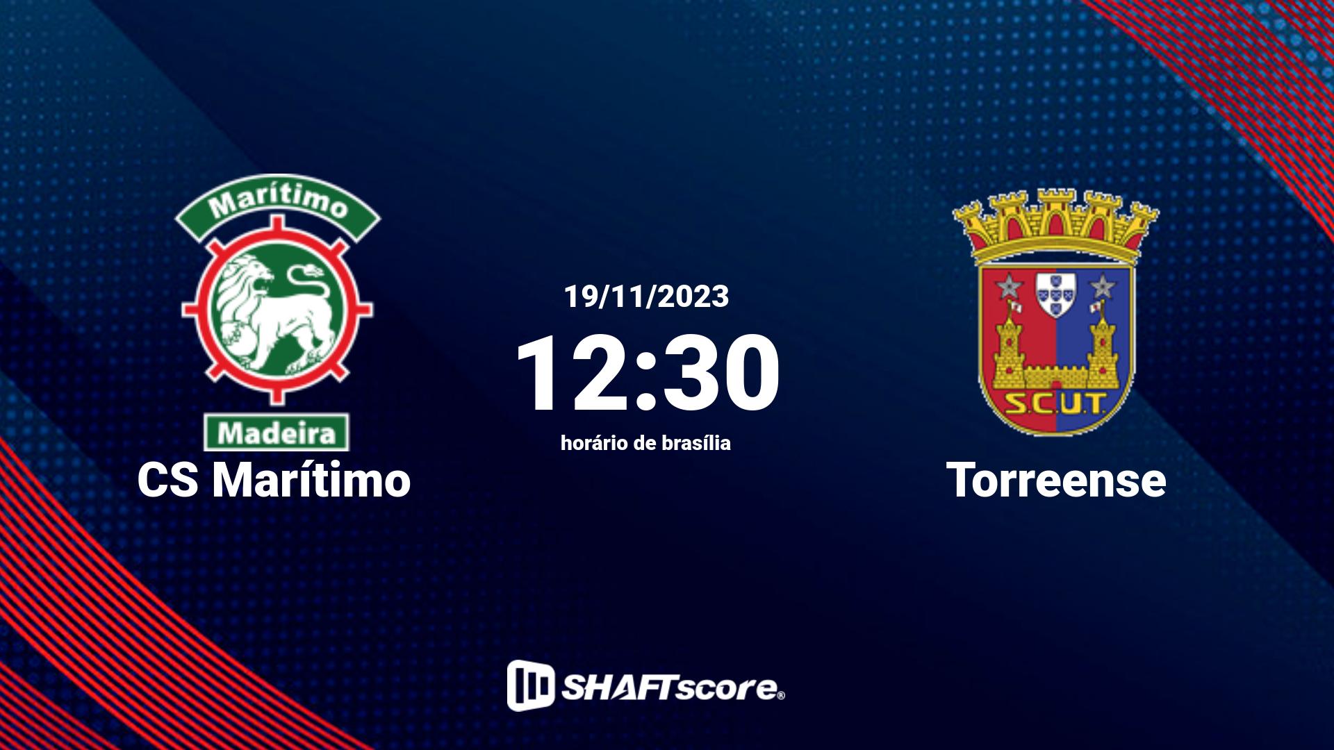 Estatísticas do jogo CS Marítimo vs Torreense 19.11 12:30