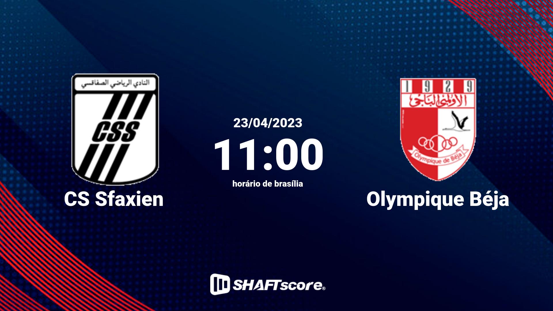 Estatísticas do jogo CS Sfaxien vs Olympique Béja 23.04 11:00