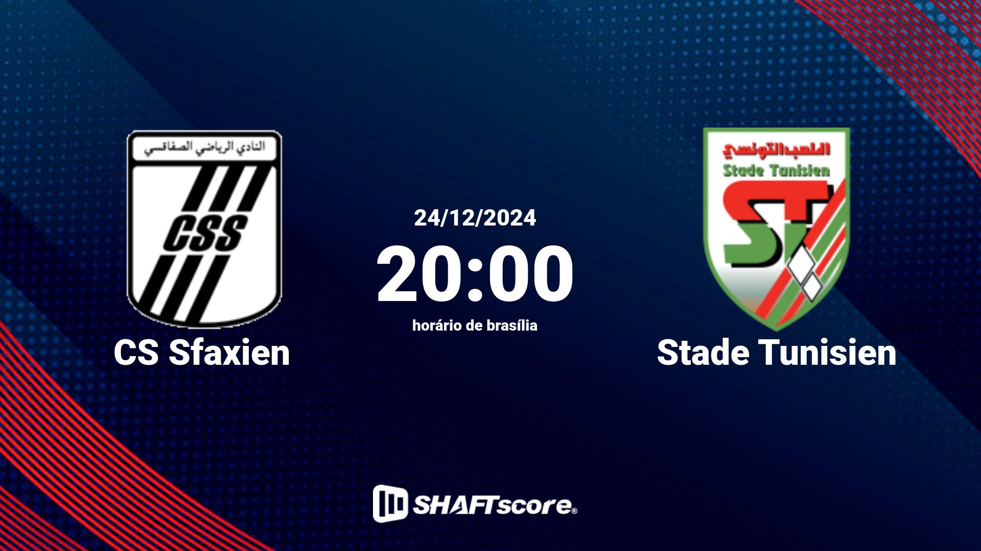 Estatísticas do jogo CS Sfaxien vs Stade Tunisien 24.12 20:00