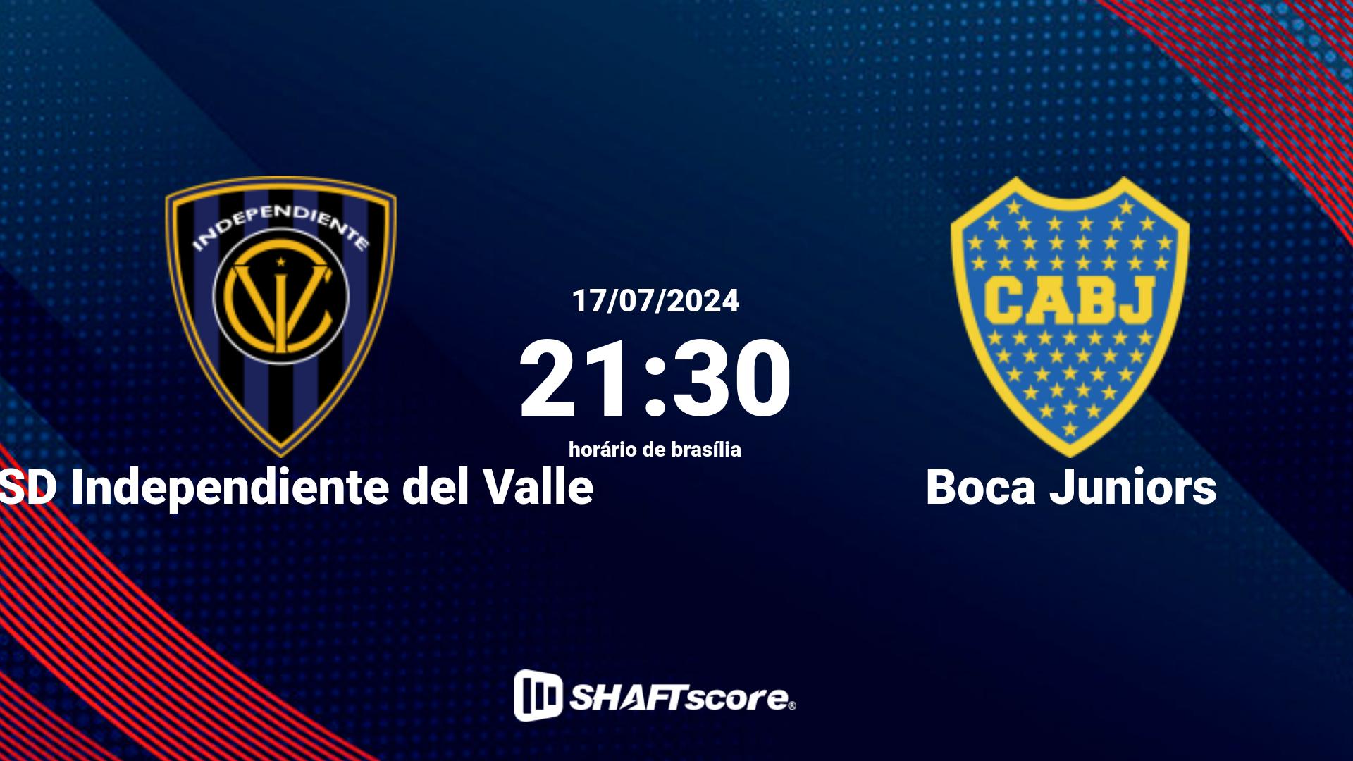 Estatísticas do jogo CSD Independiente del Valle vs Boca Juniors 17.07 21:30