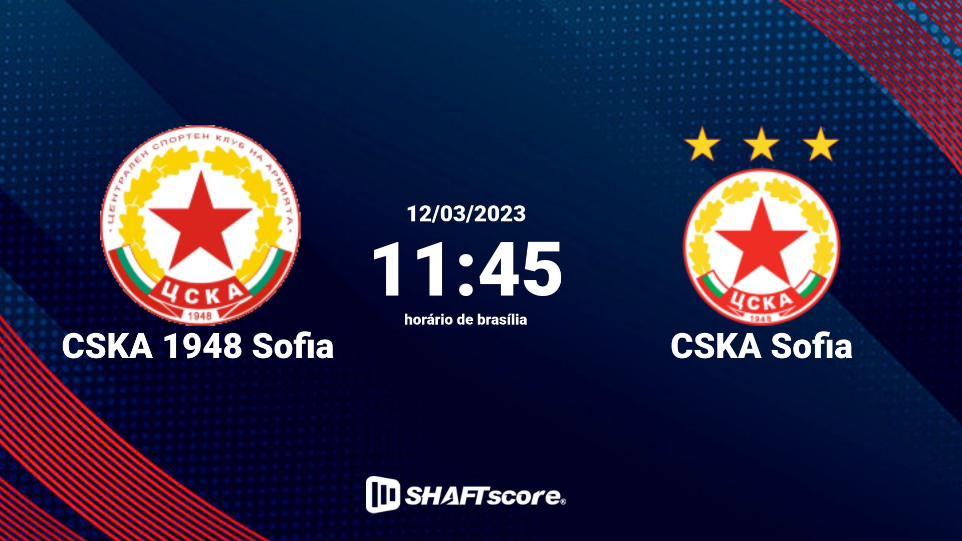 Estatísticas do jogo CSKA 1948 Sofia vs CSKA Sofia 12.03 11:45