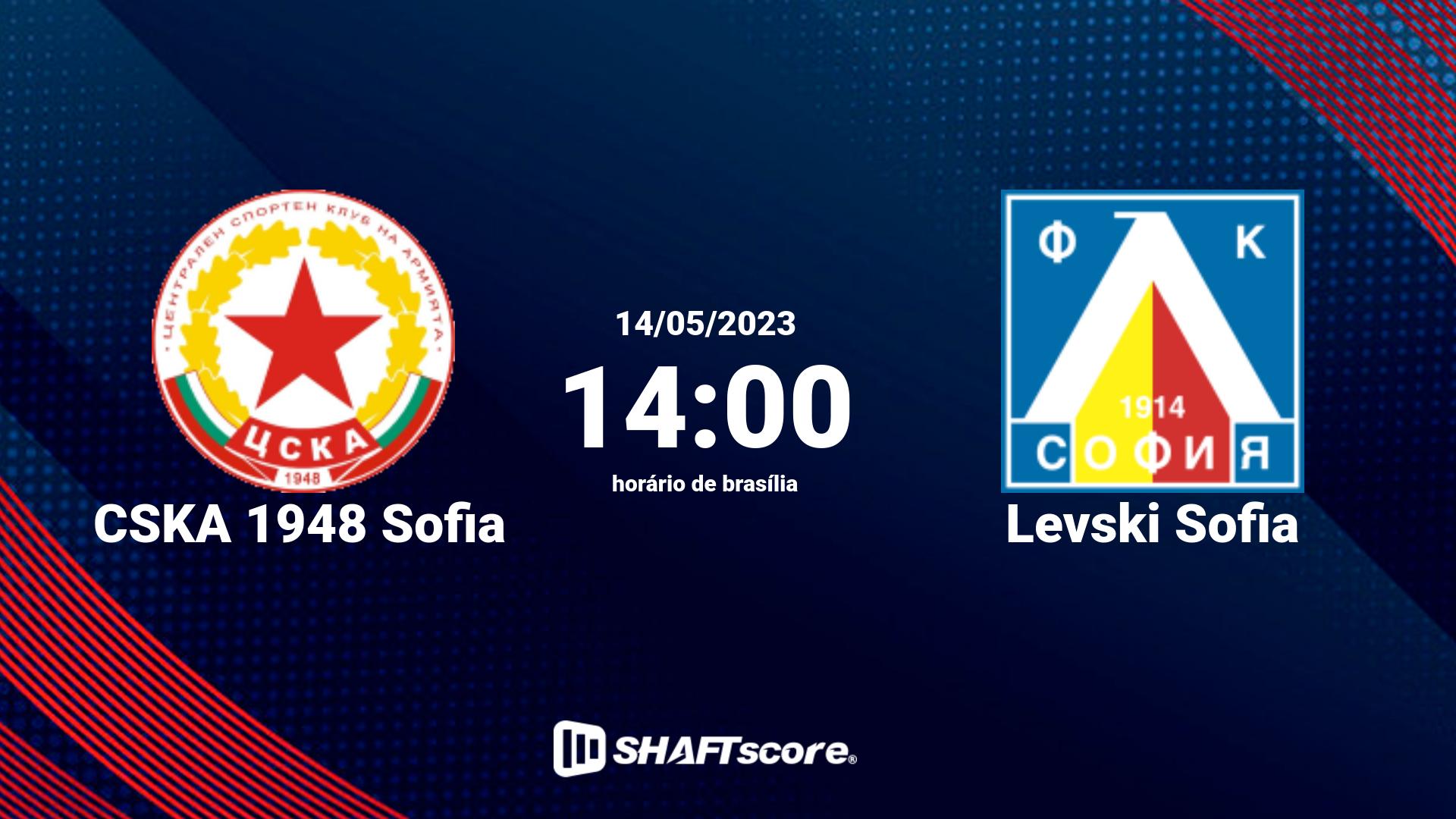 Estatísticas do jogo CSKA 1948 Sofia vs Levski Sofia 14.05 14:00