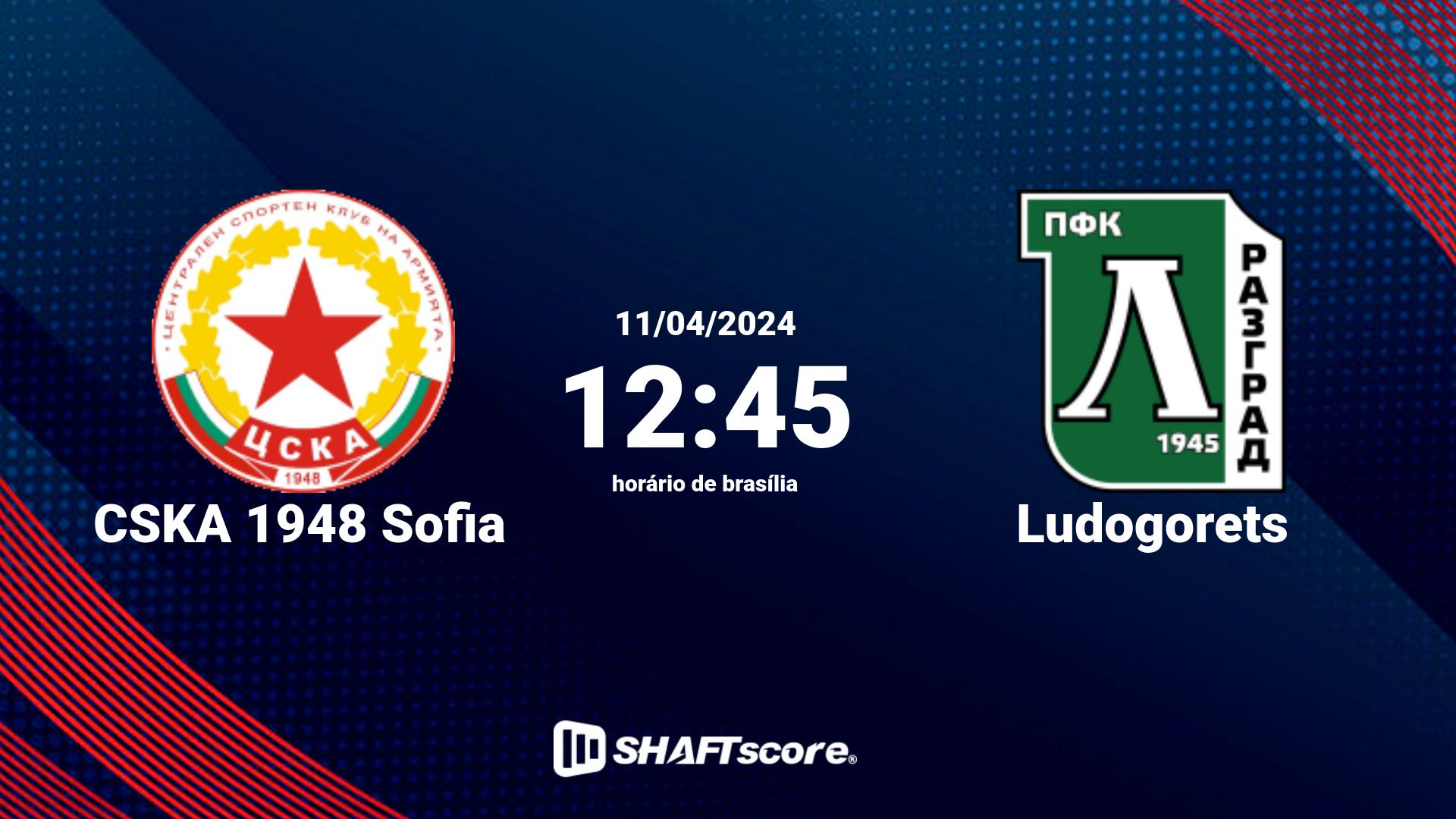 Estatísticas do jogo CSKA 1948 Sofia vs Ludogorets 11.04 12:45