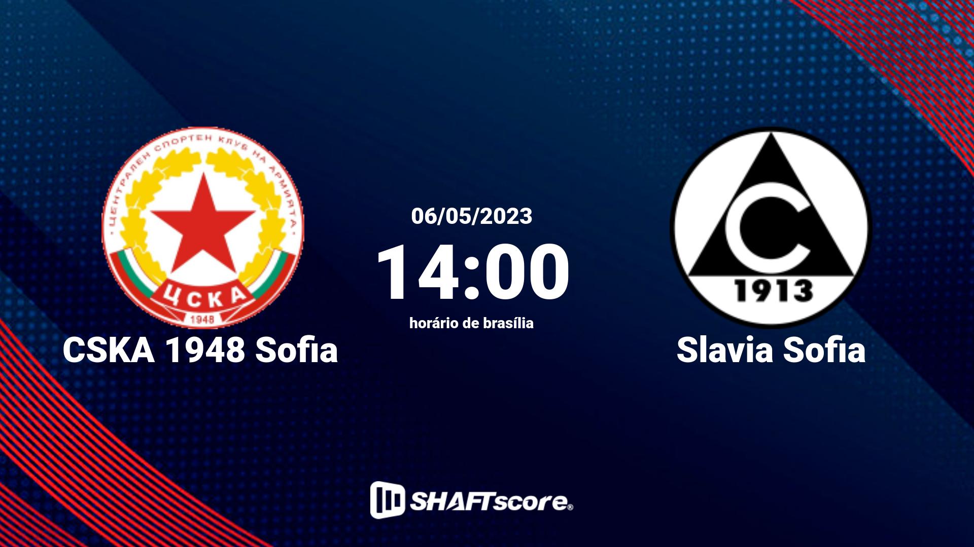 Estatísticas do jogo CSKA 1948 Sofia vs Slavia Sofia 06.05 14:00