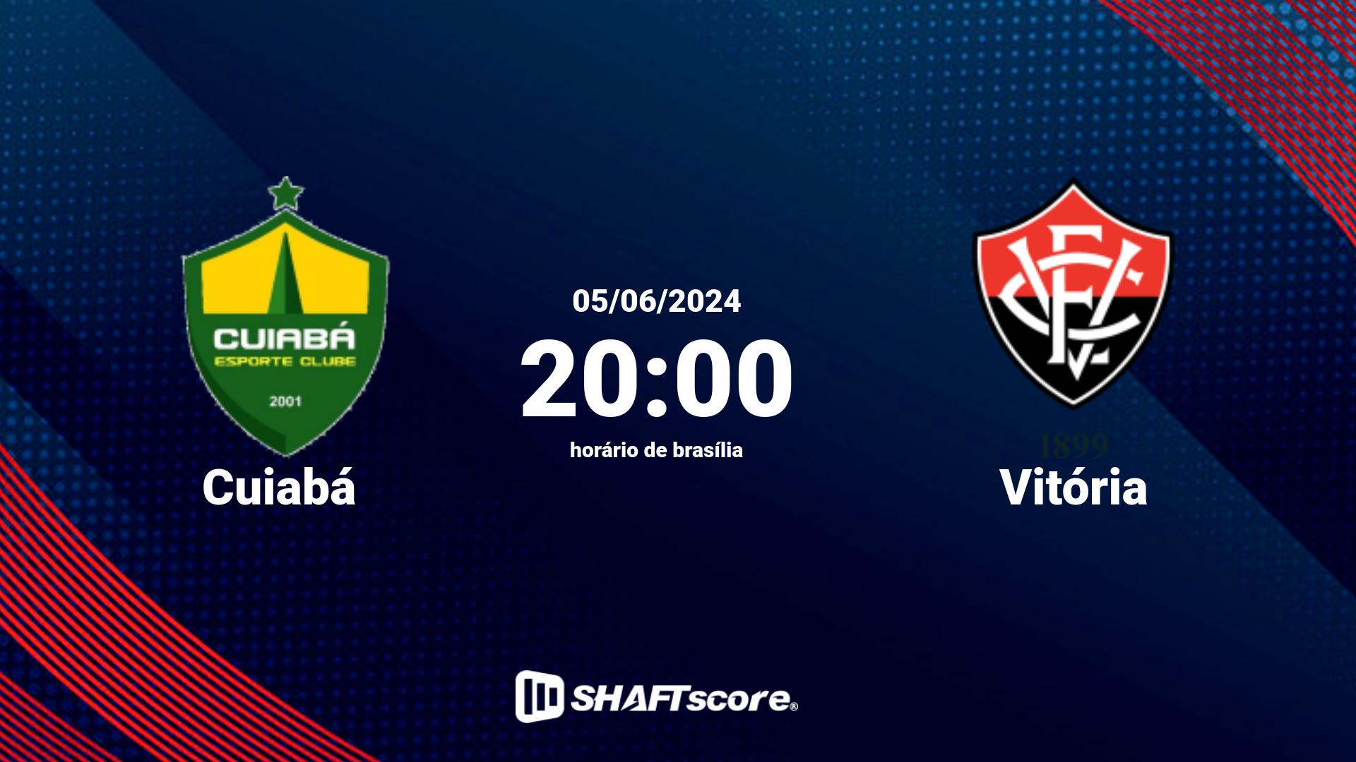 Estatísticas do jogo Cuiabá vs Vitória 05.06 20:00