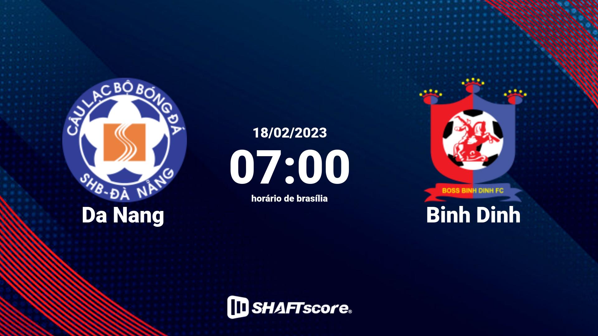 Estatísticas do jogo Da Nang vs Binh Dinh 18.02 07:00